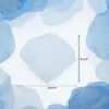 Unique Bargains Wedding Birthday Decor Artificial Silk Flower Rose Petals 2x2 Inch 1200 Pcs Light Blue