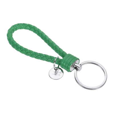 Unique Bargains Braided PU Leather Keychain With Stainless Steel Key Ring - Image 9