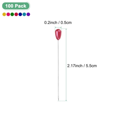 Unique Bargains Stainless Steel Teardrop Pearl Multipurpose Straight Pins - Image 2