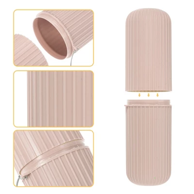 Unique Bargains Portable Toothbrush Organizer Cases Traveling Toothbrush Holders Case Plastic 7.60"x2.44"x2.24" 1 Pcs - Image 2