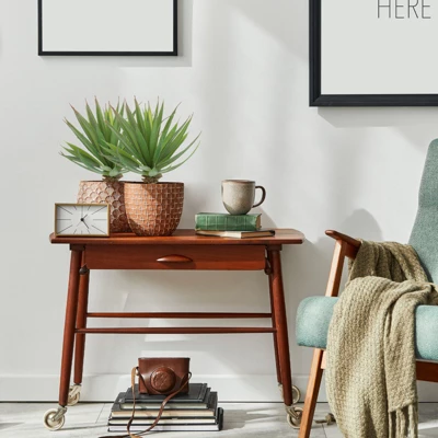 Unique Bargains Realistic Look Low Maintenance Real Touch Artificial Succulent - Image 2