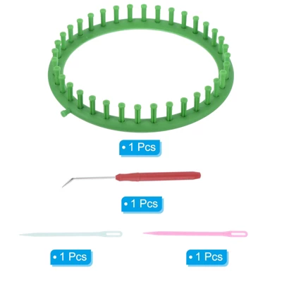 Unique Bargains 36 Hooks Portable Knitting Loom Machines Kit With Accessories - Image 2