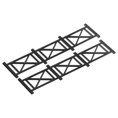 Unique Bargains Dollhouse Home DIY Miniature Garden Ornament Decorative Picket Fence 2 Pcs - Image 4