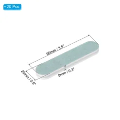 Unique Bargains PVC Double-Sided Silver Polishing Stick Craft Hand Tools