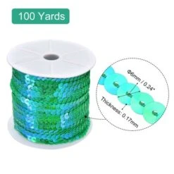 Unique Bargains DIY Crafts Clothing Sparkling Sewing Flat Sequin Strip Ribbon
