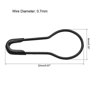 Unique Bargains Metal Blankets Crafts Brooch Making Home Sewing Safety Pins 1000 Pcs