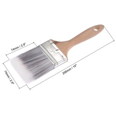 Unique Bargains Nylon Bristle Wall Treatment Tool Paint Brush With Wooden Handle