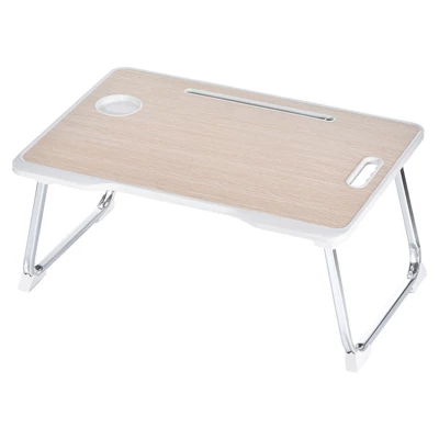 Unique Bargains Portable Laptop Bed Desk With Notebook Stand Cup Holder For Eating Reading Watching Folding Table - Image 6