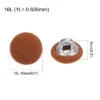 Unique Bargains Metal Shank Round Cloth Covered DIY Sewing Buttons 20 Pcs
