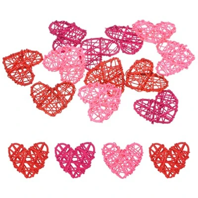 Unique Bargains Heart Shaped Wicker Rattan Balls 2.4 Inch Decorative 12 Pcs - Image 7