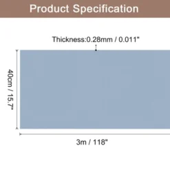 Unique Bargains Wallpaper, Peel And Stick Wallpaper Contact Paper Solid Color Vinyl Self-Adhesive Wall Paper Decorative Morning Blue 118" X 15.7"