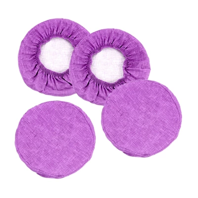 Unique Bargains Polyester Round Washable Elastic Bar Stool Cover For Dia 12"-14" Chair 4 Pcs - Image 9