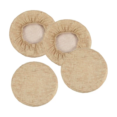 Unique Bargains Polyester Round Washable Elastic Bar Stool Cover For Dia 12"-14" Chair 4 Pcs - Image 7