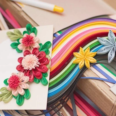 Unique Bargains DIY Craft Activity Kits Paper DIY Quilling Strips Multicolored 260 Pcs - Image 5