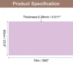 Unique Bargains Wallpaper, Peel And Stick Wallpaper Contact Paper Solid Color Vinyl Self-Adhesive Wall Paper Decorative Purple 590" X 23.6"