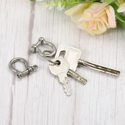 Unique Bargains Stainless Steel Small D-Ring Shackles For DIY Craft 4 Pcs - Image 3