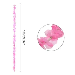 Unique Bargains Fake Vine Garland Flower Silk Artificial Flower For Home 39.37'' Length