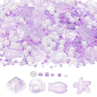 Unique Bargains Jewelry Making Craft Embellishments Ocean Animal Glass Beads - Image 14