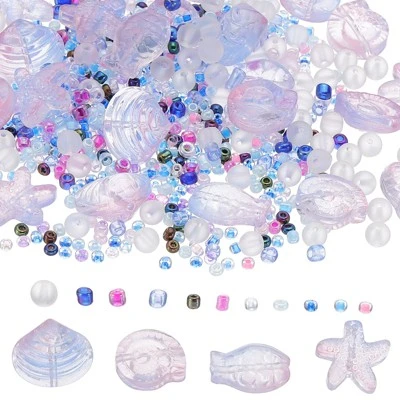 Unique Bargains Jewelry Making Craft Embellishments Ocean Animal Glass Beads - Image 13