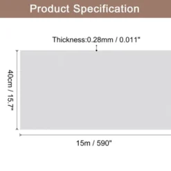 Unique Bargains Wallpaper, Peel And Stick Wallpaper Contact Paper Solid Color Vinyl Self-Adhesive Wall Paper Decorative Grey 590" X 15.7"