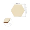 Unique Bargains Unfinished DIY Craft Decoration Hexagonal Wooden Pieces 100 Pcs