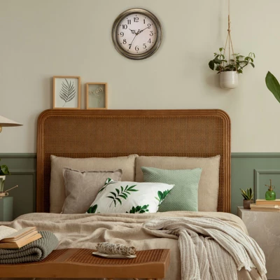 Unique Bargains Decorative Silent Non-Ticking Retro Country Wall Clock 12 Inch - Image 3