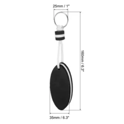 Unique Bargains Fishing Kayaking Water Sports Floating Oval Buoyant Keychains 2 Pcs