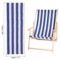 Unique Bargains Beach Sling Chair Replacement Canvas 17 X 45 Inch 1 Pc