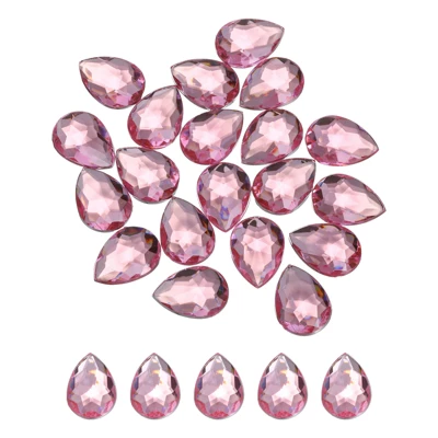Unique Bargains Acrylic Flat Back Teardrop DIY Decor Jewelry Rhinestone 20 Pcs - Image 6