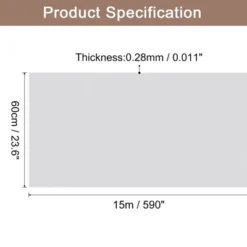 Unique Bargains Wallpaper, Peel And Stick Wallpaper Contact Paper Solid Color Vinyl Self-Adhesive Wall Paper Decorative Grey 590" X 23.6"