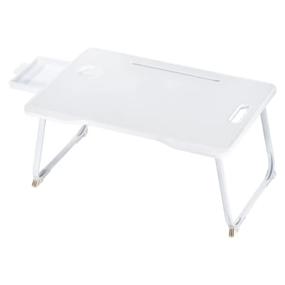 Unique Bargains Laptop Bed Desk Foldable Breakfast Tray Portable Lap Desk With Storage Drawer Tablet Slot Cup Holder For Bed Couch Sofa Floor - Image 6