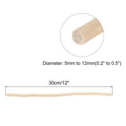 Unique Bargains Craft Twigs Decoration Round Wood Sticks 50 Pcs