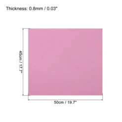 Unique Bargains EVA Flexible DIY Craft Embellishments Foam Sheets 5 Pcs 19.7" X 17.7" Light Pink