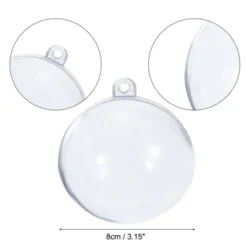 Unique Bargains Smooth Lightweight Party Decoration Acrylic Ornaments Balls 12 Pcs