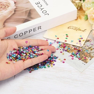 Unique Bargains Smooth Glitter Loose Crafts Sewing Cup Sequins 3000 Pcs - Image 4