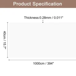 Unique Bargains Wallpaper, Peel And Stick Wallpaper Contact Paper Solid Color Vinyl Self-Adhesive Wall Paper Decorative White 394"x15.7"