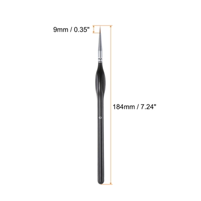 Unique Bargains Detail Nylon Hair Miniature Painting Brush 5 Pcs