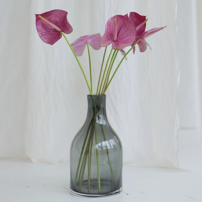 Unique Bargains Artificial Anthurium Lily Flowers For Home Decor 10 Pcs - Image 4