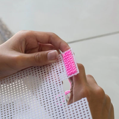 Unique Bargains Embroidery Knit Crochet Craft Blank Rectangular Plastic Mesh Sheets 24" X 16.5" White 6 Pcs - Image 4