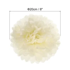Unique Bargains Decorative Reusable Party Wedding Tissue Pom Poms Flowers 5 Pcs