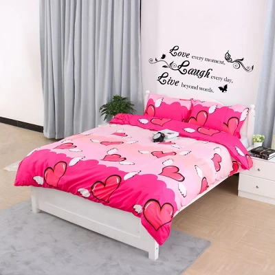 Unique Bargains Home PVC Laugh Live Pattern Removable DIY Decoration Art Sticker Decal PVC Wall Decal 23.4" X 10.14" Black 1 Pc - Image 2