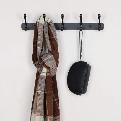 Unique Bargains Coat Rack Wall Mounted - Stainless Steel, Metal Coat Hook Rail For Coat Hat Towel Purse Robes Mudroom Bathroom Entryway, - Image 4