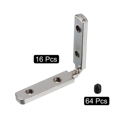 Unique Bargains Corner Connectors With M4 Screws For 2020 Series L-Shape Interior Joint Brackets - Image 2