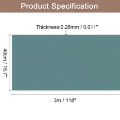 Unique Bargains Wallpaper, Peel And Stick Wallpaper Contact Paper Solid Color Vinyl Self-Adhesive Wall Paper Decorative Dark Green 118" X 15.7"