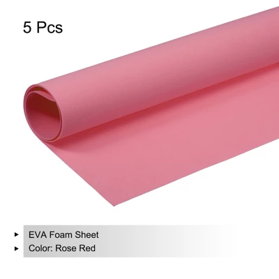 Unique Bargains EVA Flexible DIY Craft Embellishments Foam Sheets 5 Pcs 19.7" X 17.7" Pink - Image 2