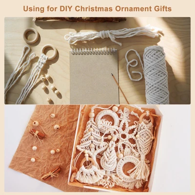 Unique Bargains DIY Crafting Natural Smooth Unfinished Wood Rings 50 Pcs - Image 5