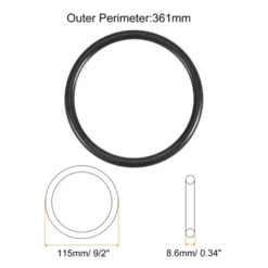 Unique Bargains Rubber Universal Sewing Machine Motor Stretch Belt Seal Repair Parts 2 Pcs