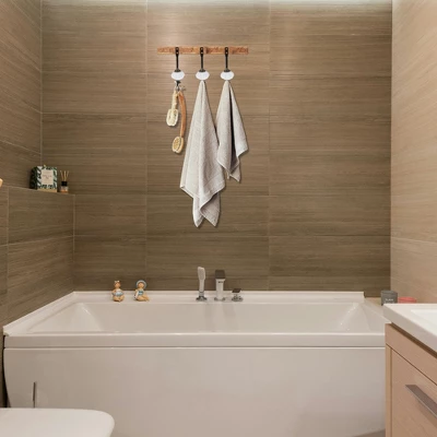 Unique Bargains Vintage Clothes Hooks 4.72"x2.83"x1.26" Black 4 Pcs - Image 4