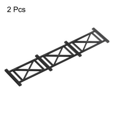 Unique Bargains Dollhouse Home DIY Miniature Garden Ornament Decorative Picket Fence 2 Pcs - Image 2