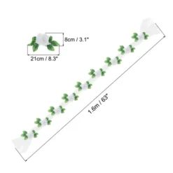 Unique Bargains Wedding Artificial Car Flowers White 1 Pc